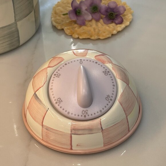 MacKenzie-Childs Other - MacKenzie-Childs Rosy Check Kitchen Timer